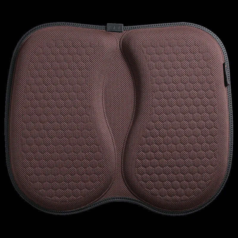 Honeycomb gel car seat cushion in breathable honeycomb pattern, 40x35x2cm, black colour