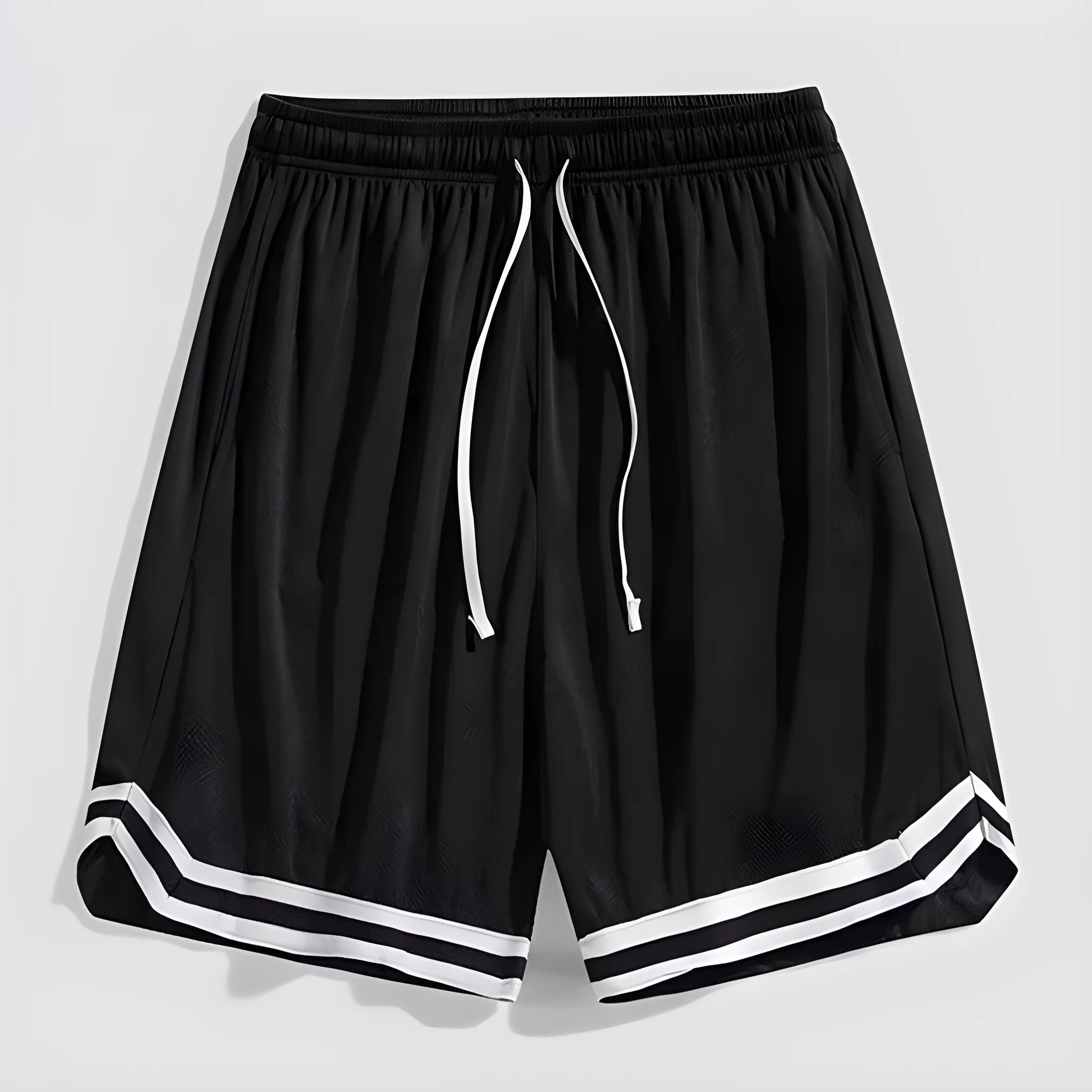 Men's gradient colour loose cropped pants in polyester fabric for casual wear