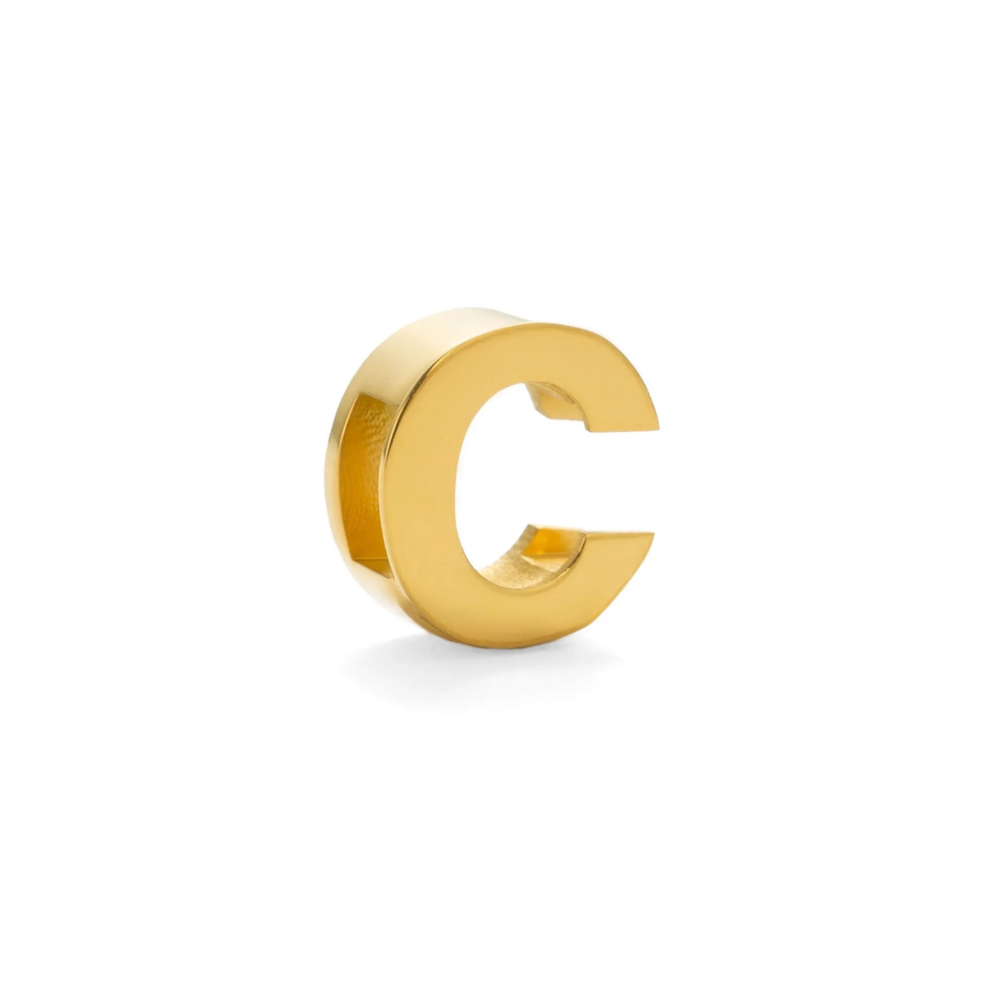 Gold electroplated titanium steel necklace with the letter 'A' pendant on a 40.5cm chain.