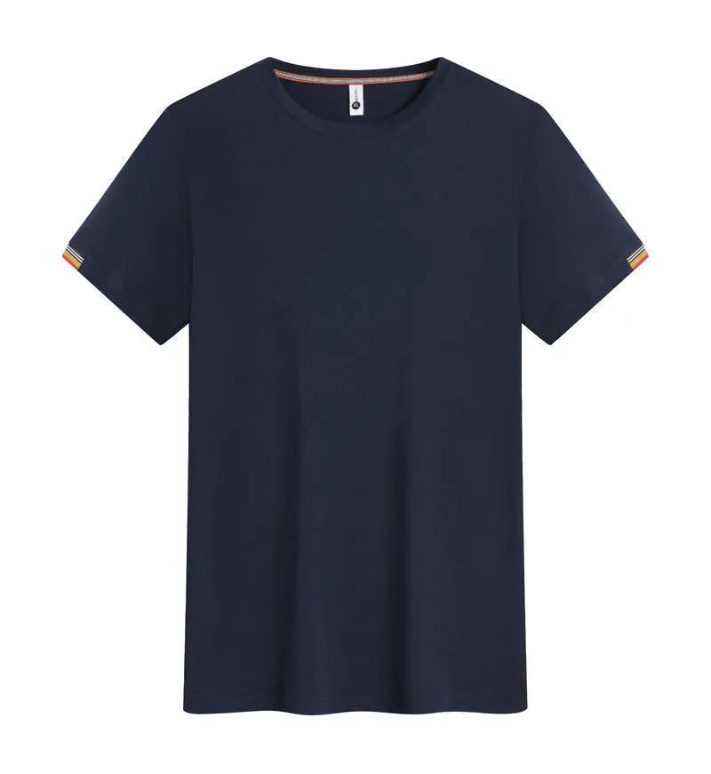 Round neck ice-feeling pullover top in black for women business work attire cooling fabric