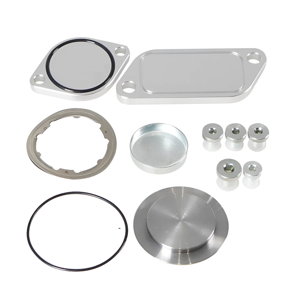 Silver aluminium alloy automotive valve cover for cooler exhaust gas recirculation systems