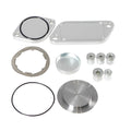 Silver aluminium alloy automotive valve cover for cooler exhaust gas recirculation systems
