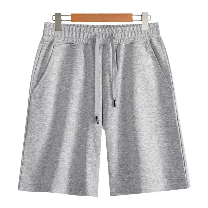 Cotton straight leg sports shorts in multiple colours with micro-elastic fabric