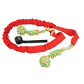 Cotton thread dog tug of war rope toy in black, grey, or red colour for interactive play