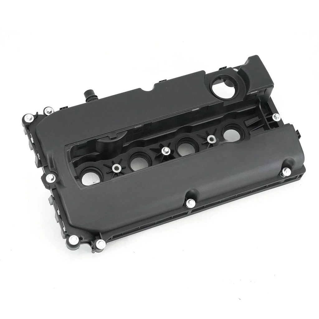 Black PCV engine valve cover for 1.6L Chevrolet Cruze, 42cm length, with mounting holes visible