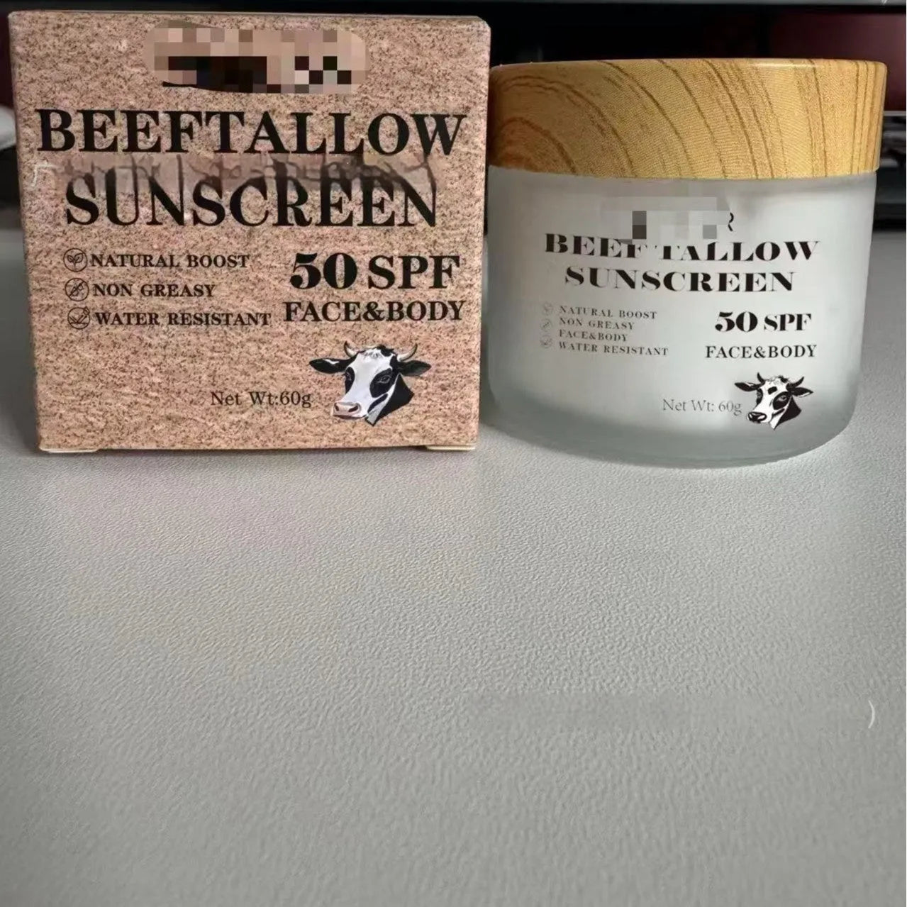 60g container of beef tallow protective cream for waterproof hand and skin protection