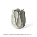 Irregular handmade ceramic vase for flower arrangements in living room or desktop settings