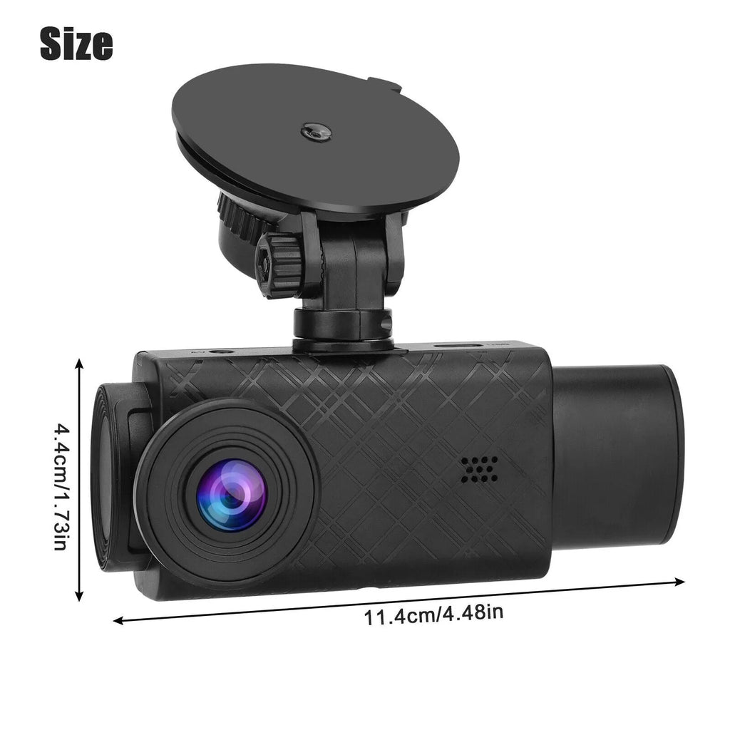 2 inch screen 1080P dashcam black plastic car recorder with 170 degree wide angle lens