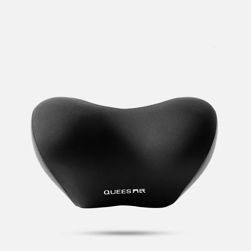 Black grey memory foam lumbar support pillow and headrest for car seat