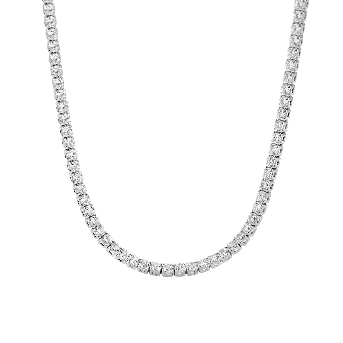 Women's sterling silver necklace with round pendant made from 925 silver