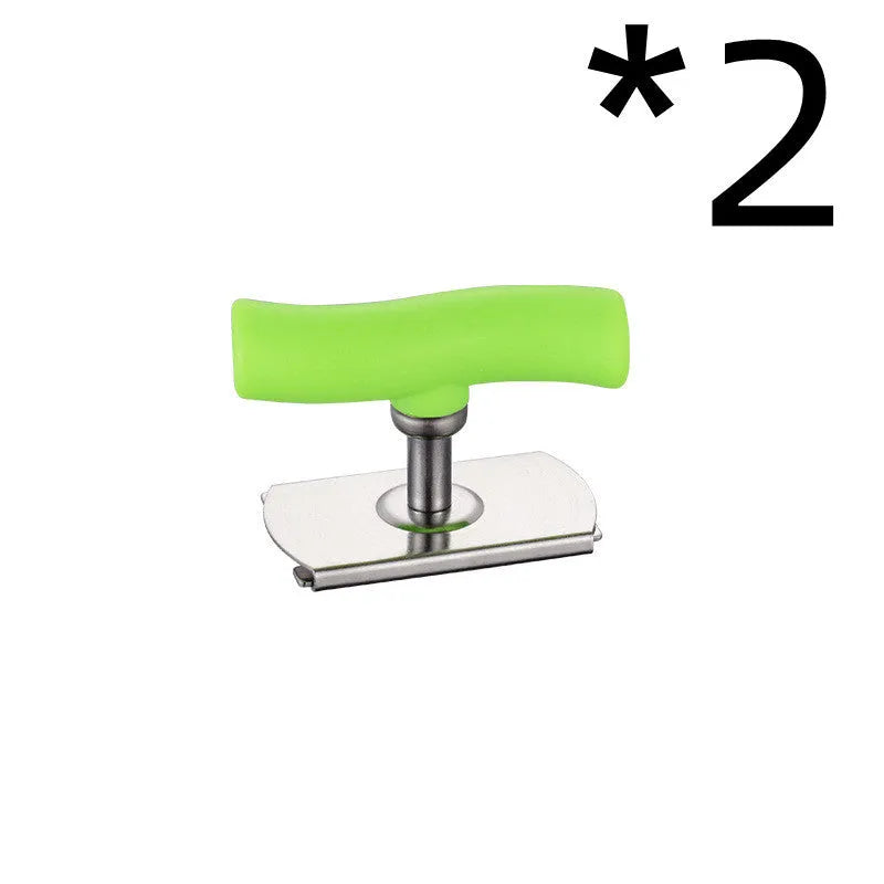 Adjustable jar opener stainless steel with collapsible body, white colour, 8.5x6 cm compact kitchen tool