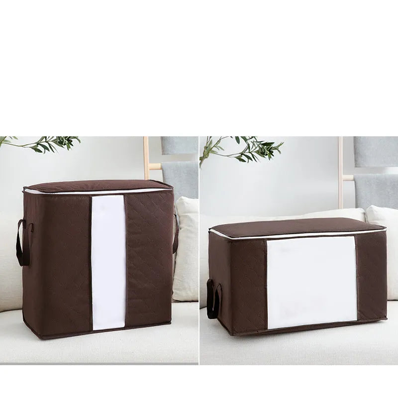 150 non-woven storage bags in multiple sizes and colours for quilt and clothing organisation