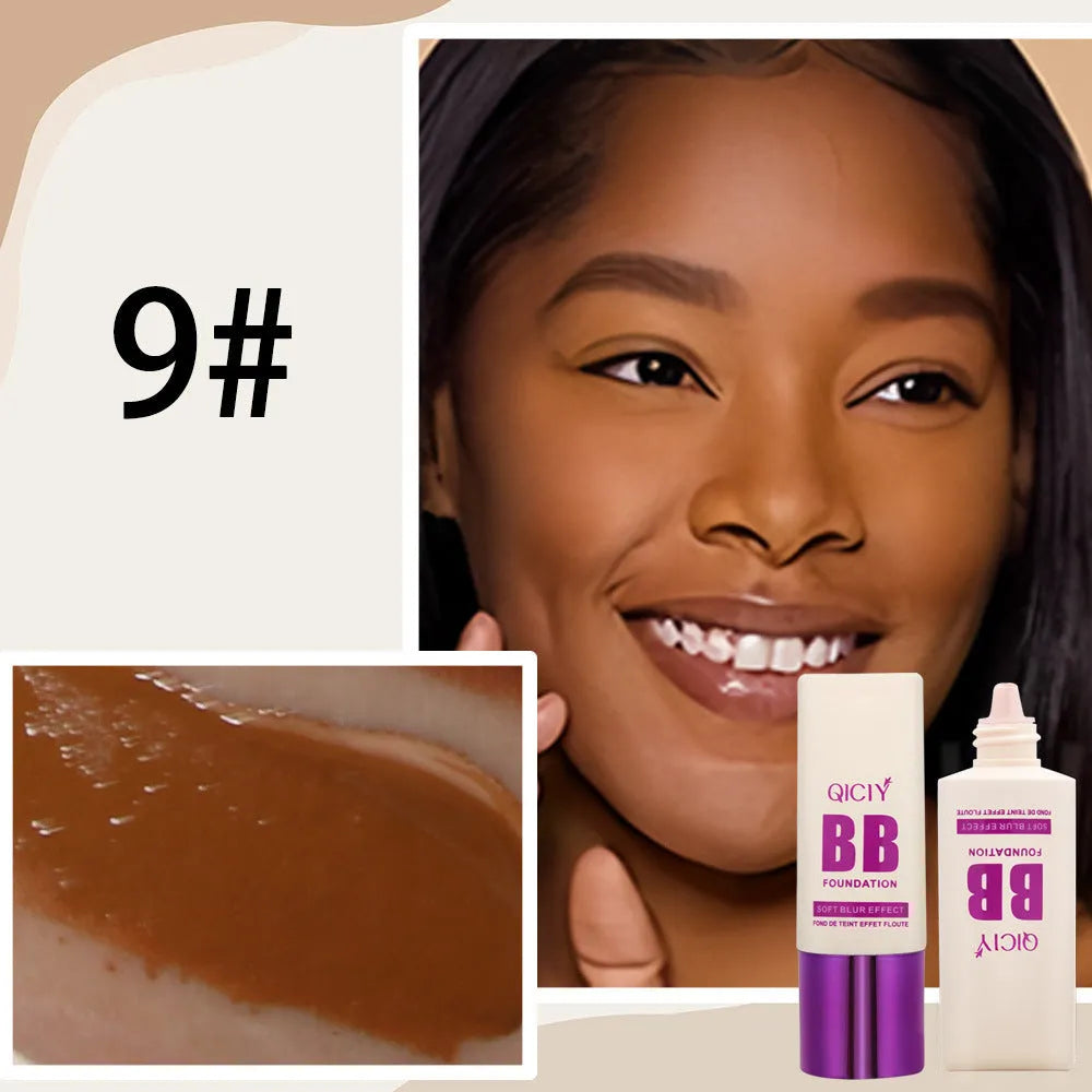 Feeding bottle BB cream liquid foundation concealer in 10 colour shades for brightening and repair