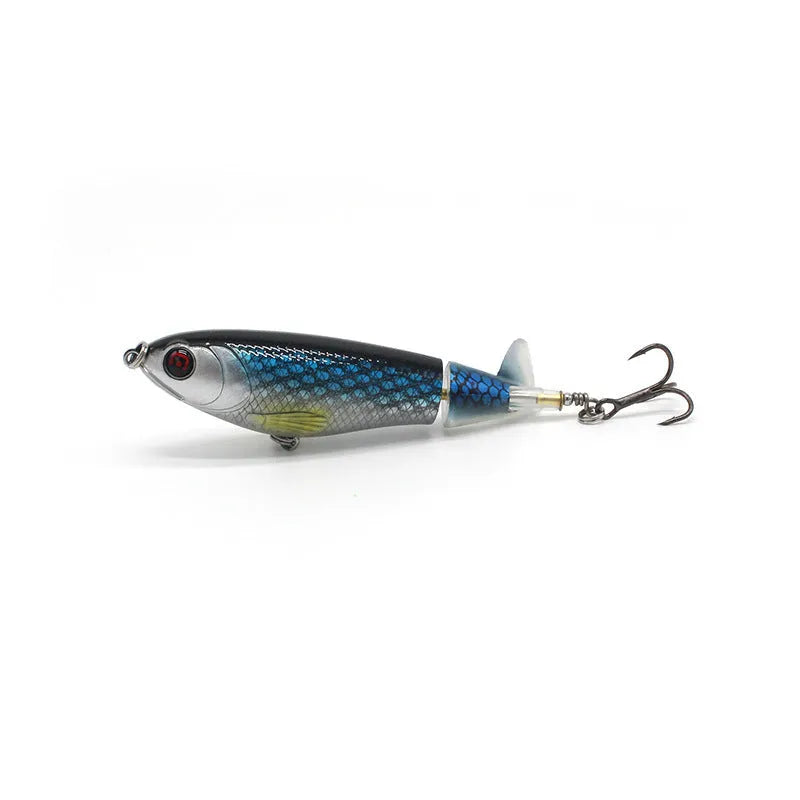7.5cm artificial fishing bait for road fishing with soft plastic construction and multiple colour options