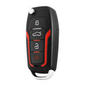 Black and red one-way car alarm system with two remote controls for 3000m vehicle security