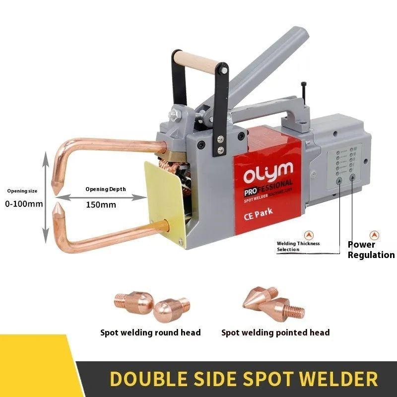 OL8000 double-sided spot welder butt welding machine with round and pointed heads