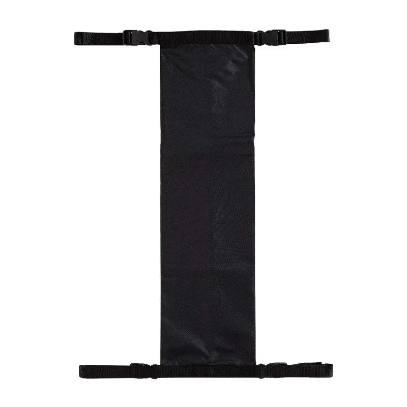 Black cylindrical wheelchair pannier bag for oxygen cylinders with 600D Oxford cloth construction
