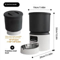 4L smart pet feeder with remote monitoring and timing functions for cats and dogs