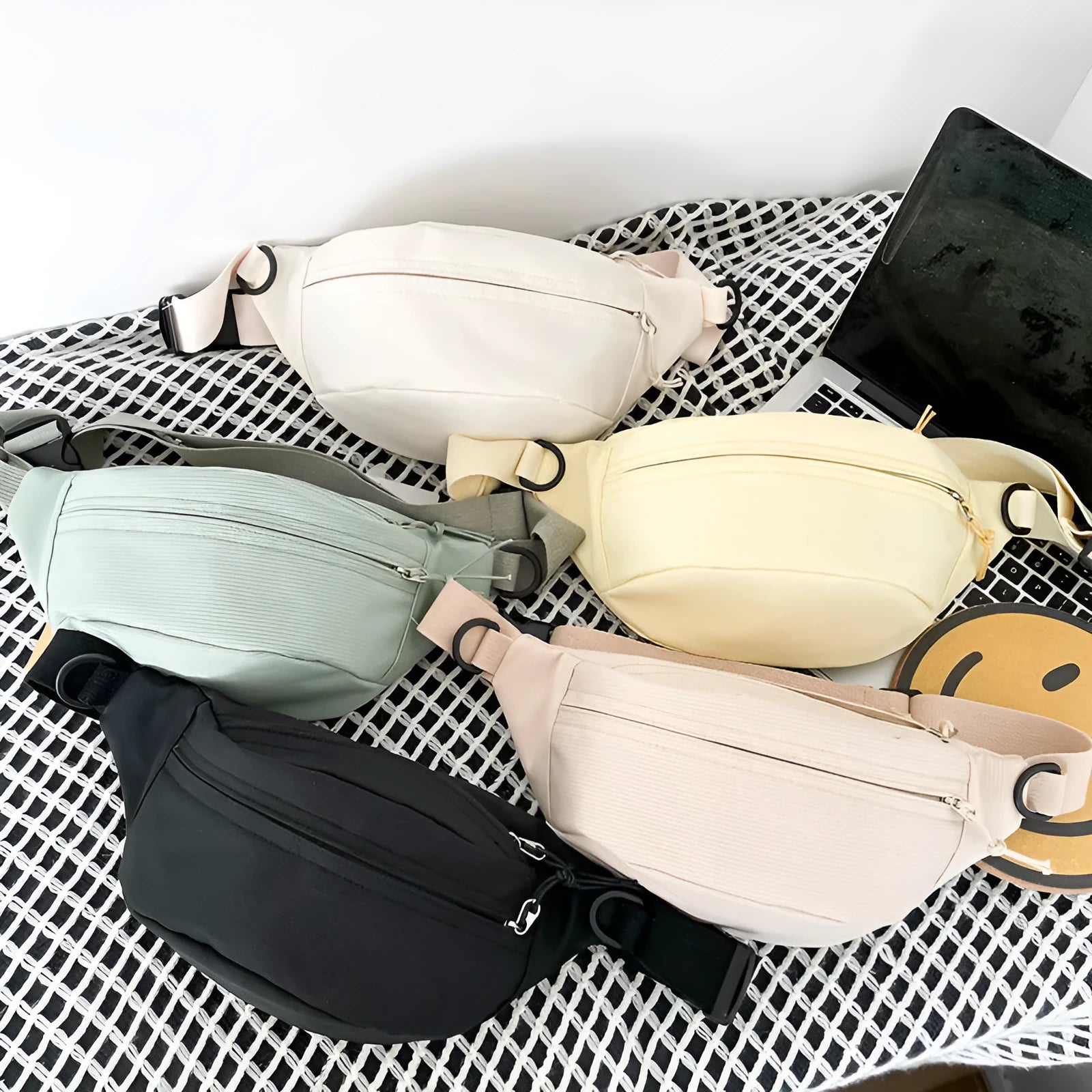 All-matching casual retro women's messenger bag in horizontal square shape, polyester and cotton lining, 35x10x15 cm, available in multiple colours