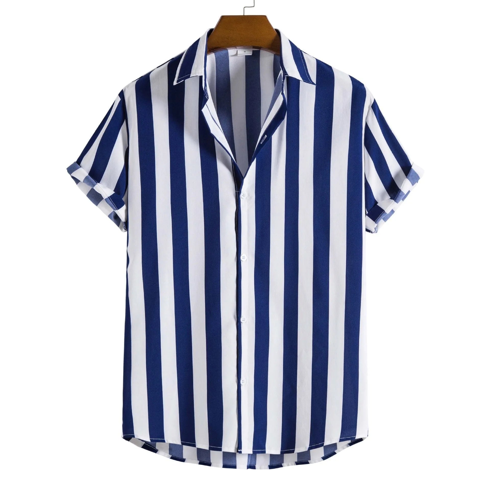 Men's printed letter polo shirt in cotton blend fabric with short sleeves and loose fit