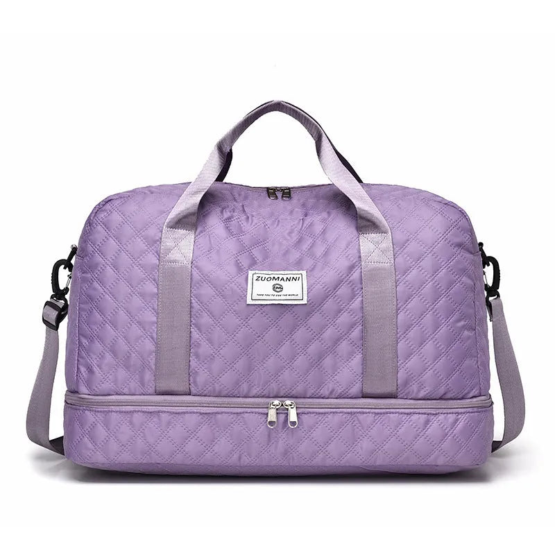 Large polyester oxford cloth leisure travel bag with a 36-55 litre capacity for buggies.