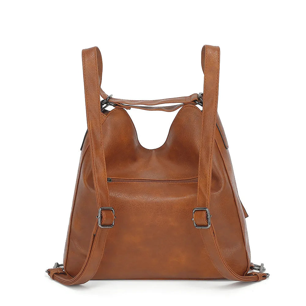 Travel multi-functional shoulder messenger bag in PU with square vertical shape and sandwich pocket, available in multiple colours