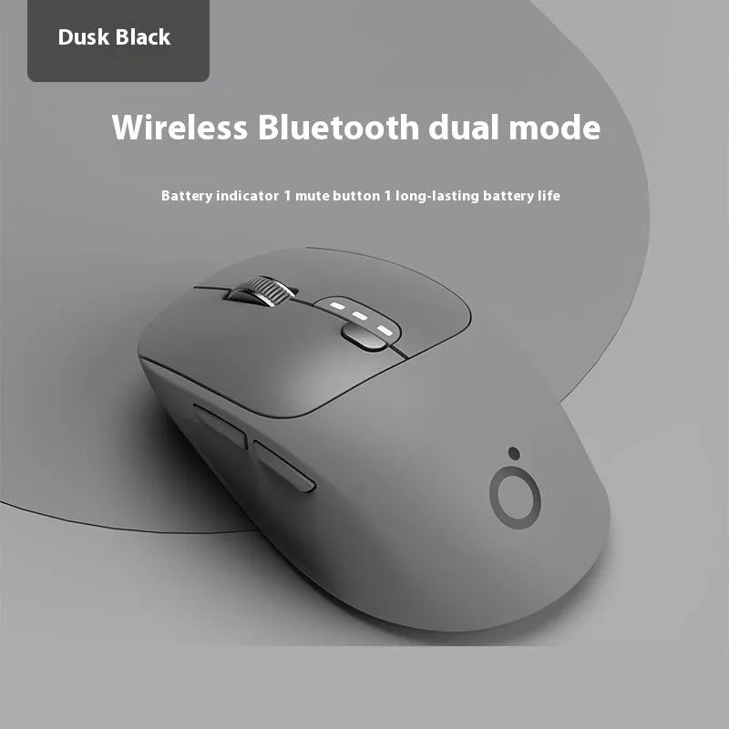 Wireless Bluetooth mouse in Matcha Green colour showing ergonomic shape and silent click buttons