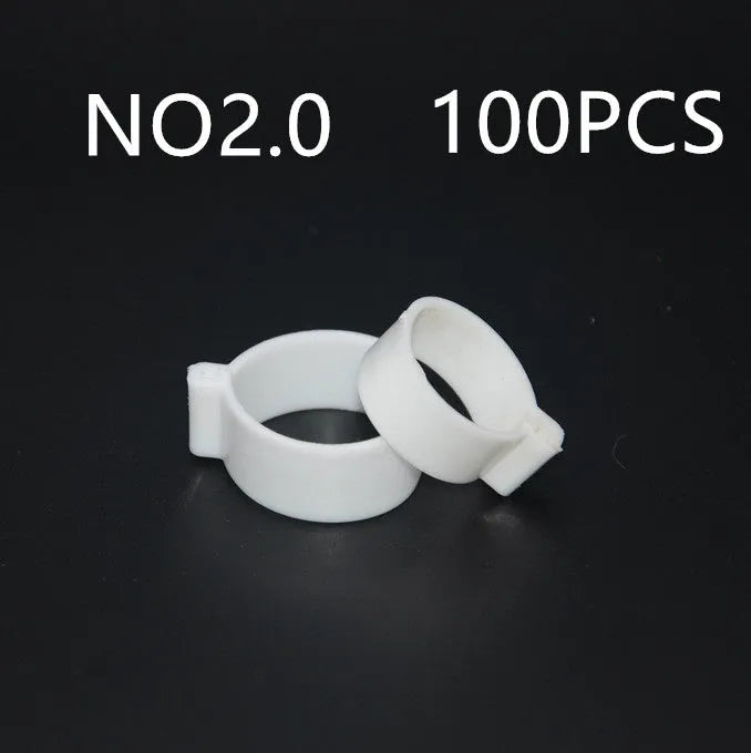 100 PCS chicken foot ring O-ring sealing washers in blue, green, purple, red, white, yellow colours