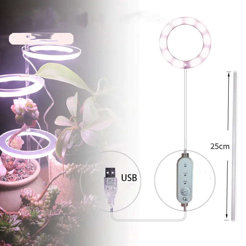 USB LED grow light with acrylic stick for indoor plant growth lighting