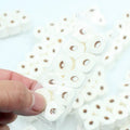 Small white simulated toilet paper roll model for children's educational toy play.