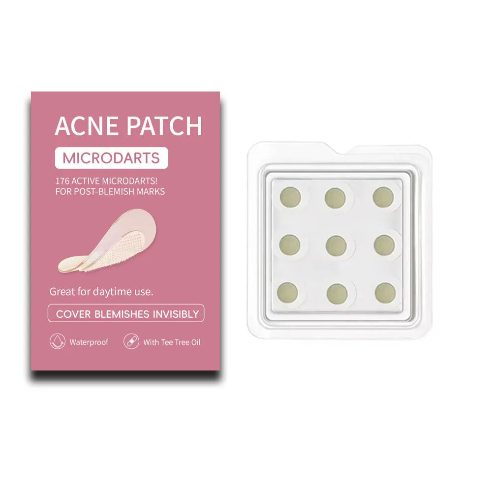 Box of 9 mild non-irritating pimple patches for closed mouth acne treatment