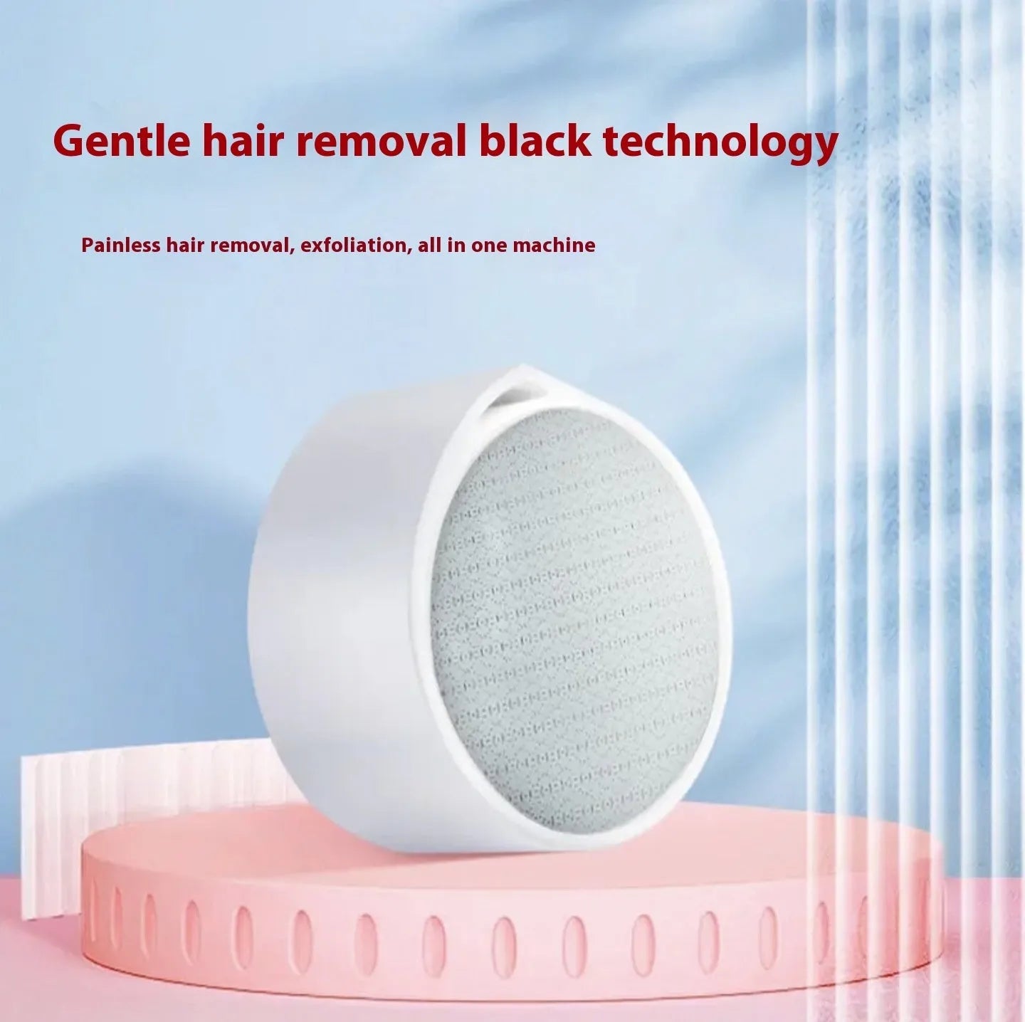 A 2-in-1 style nano glass epilator and dead skin remover foot grinder with a plastic body.