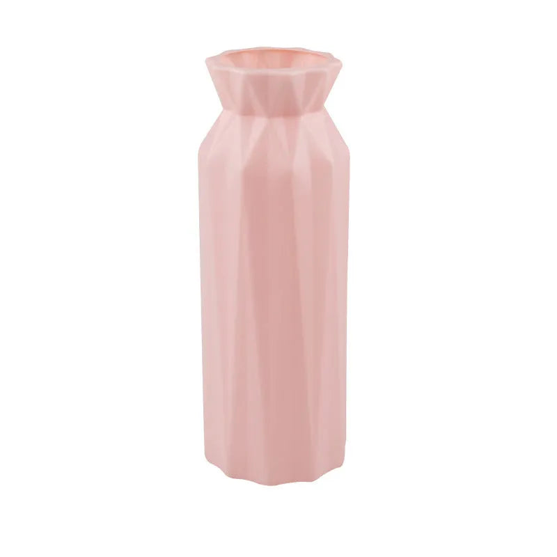 Plastic melamine vase in green, grey, pink or white with 7.2 cm base diameter