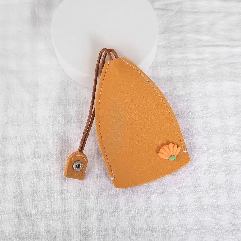 Colourful cartoon pull-out key case in PU leather for car key protection