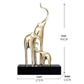 European style elephant decorative craft ornament with gold electroplated or painted colour finishes
