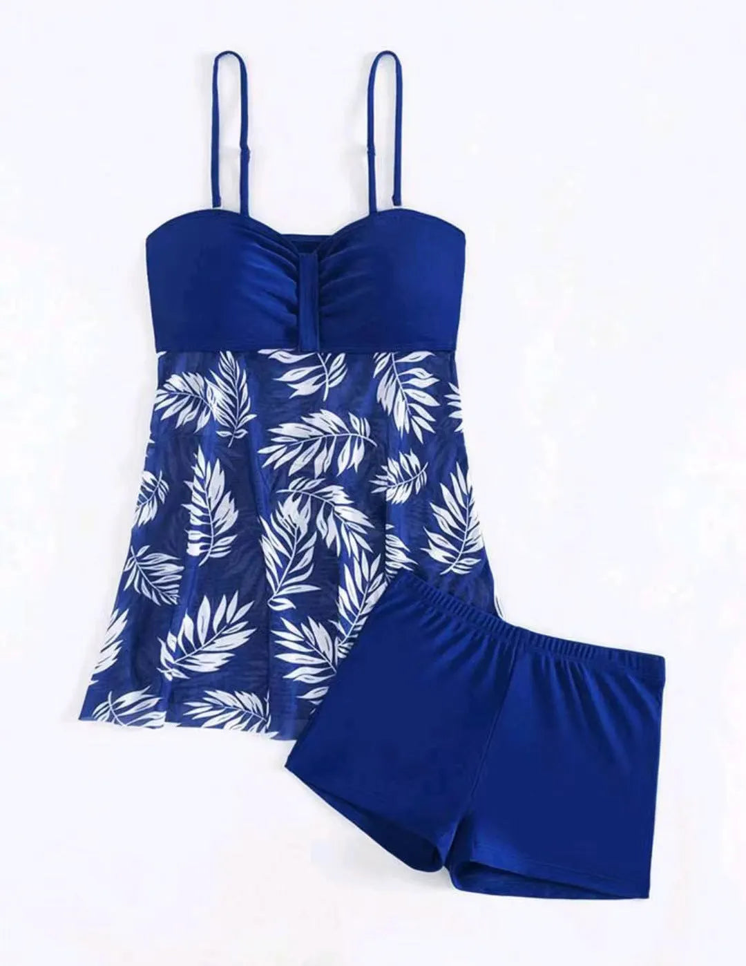 Women's high-waist mesh swimsuit briefs in black, blue and peacock green colours.