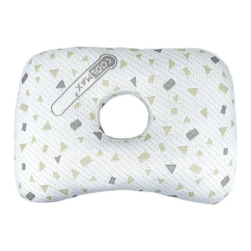 Adult single hole ear pillow for beauty salon procedures with detachable cover options