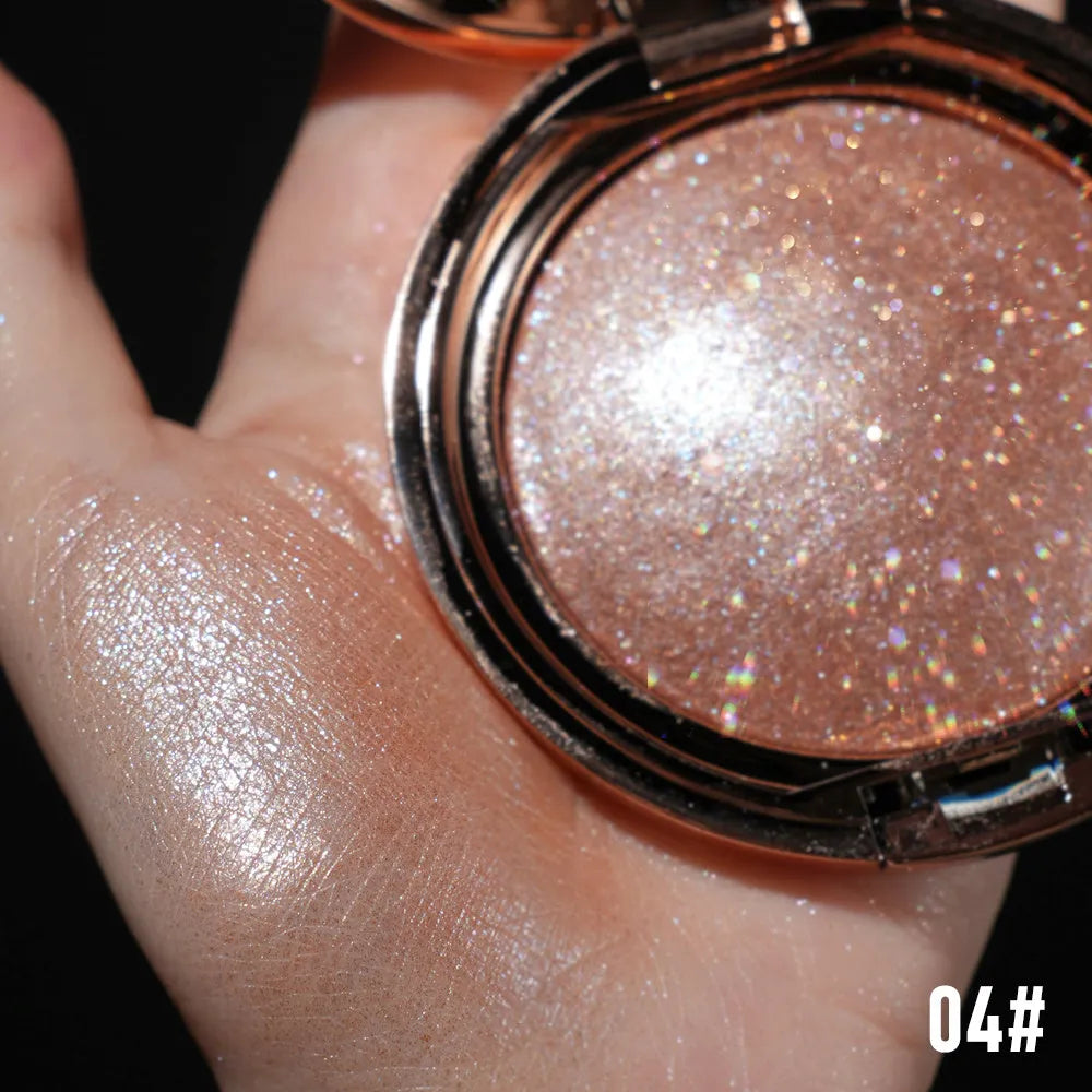 C-F019 high gloss gel nail polish bottle showing mirror finish, available in six metallic colour shades