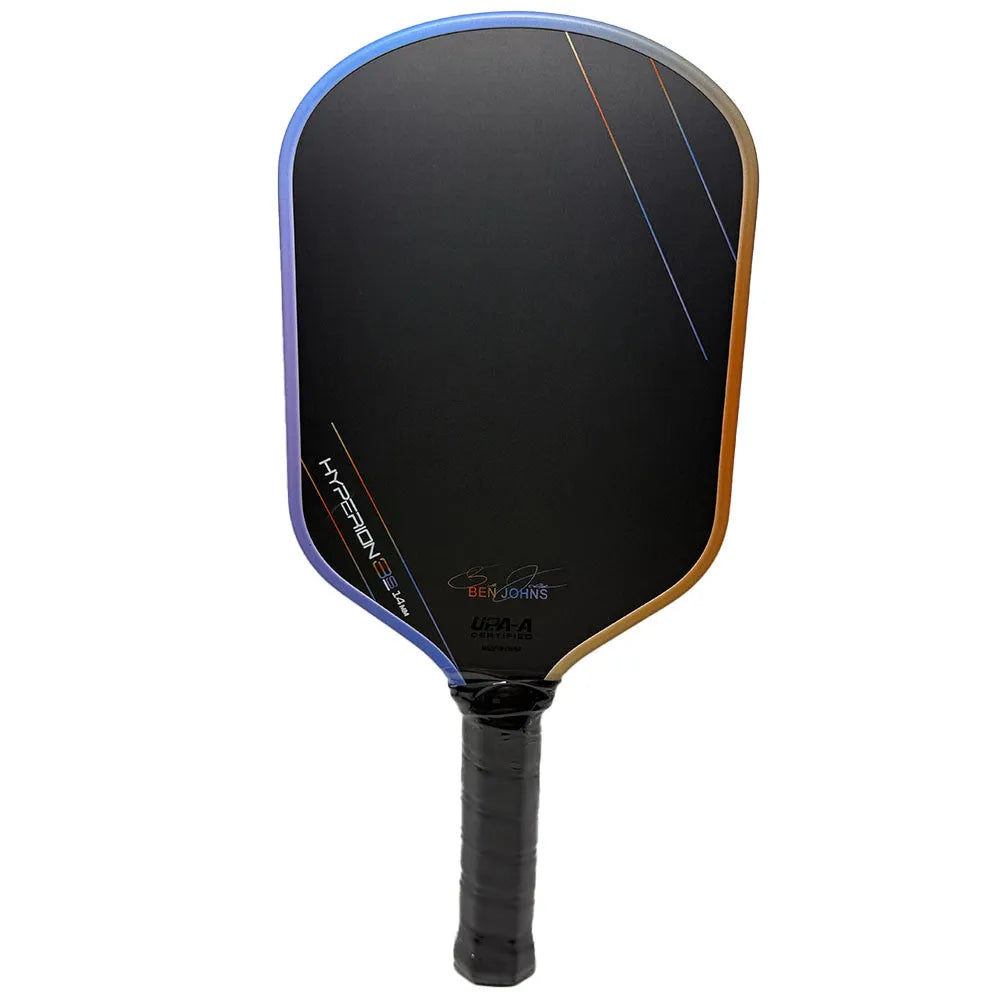 Pickleball paddle with carbon fibre matte surface showing cloth pattern texture