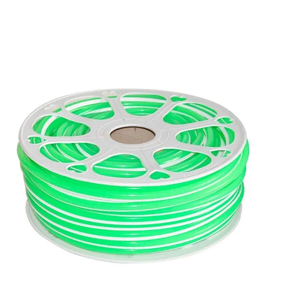 Flexible silicone LED neon light bar in multiple colours showing 8mm width and bending capability