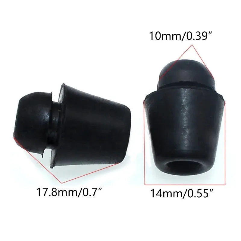 Ten rubber automobile buckle clips with shock absorption function for vehicle interiors