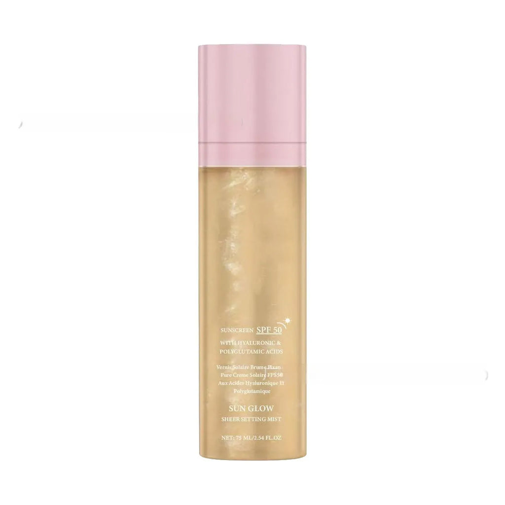 75ml bottle of light texture makeup moisturising and nourishing facial spray on a white background