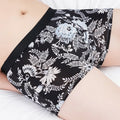 Plus size men's personalised boxers in ice silk fabric showing mid waist design and colour options