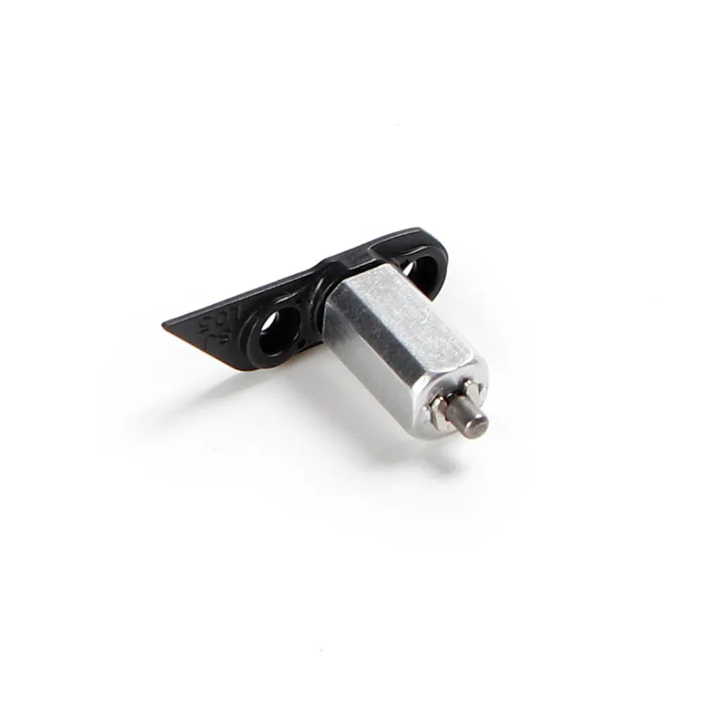 Metal drone rotating shaft set showing front spindle and left/right rear axles for quadcopter repairs