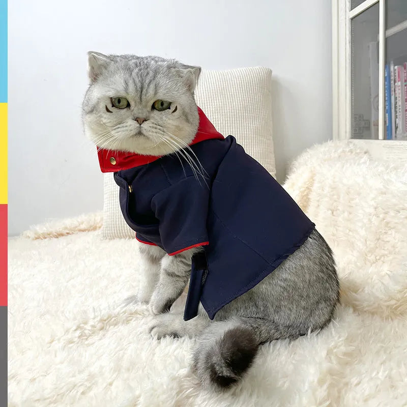Pet hoodie with tiger pattern design for dogs and cats as photography costume prop