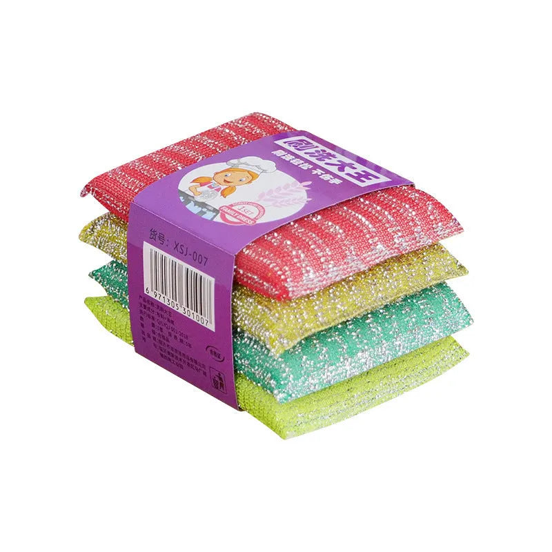 Pinstripe fabric sponge kitchen mop in macaron colours for wet and dry cleaning