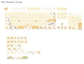 Mouse Grey and Yellow XDA profile plastic keycap set for 68% to 100% mechanical keyboards.