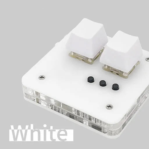 Mini multimedia keyboard with USB cable in black, grey, pink, or white colours