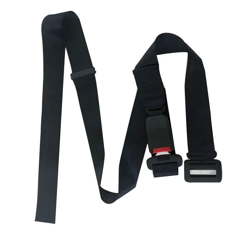 Black ABS metal buckle pregnant women's anti-strangulation safety belt for car travel
