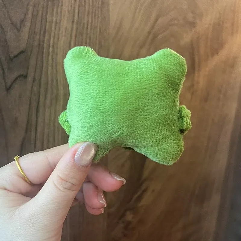 Plush wrist protector mouse pad mini pillow in blue, green and pink colours for keyboard typing comfort